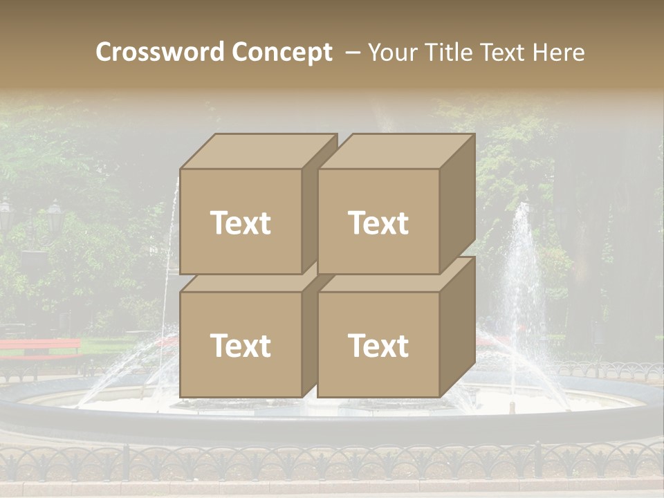 Photoshop Fountain PowerPoint Template