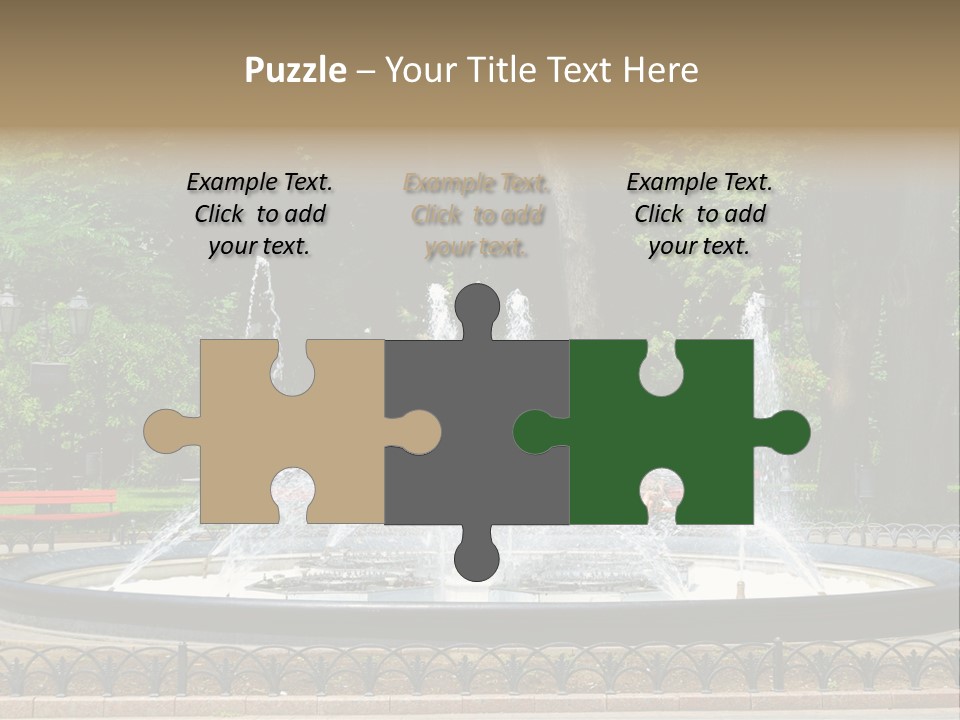 Photoshop Fountain PowerPoint Template