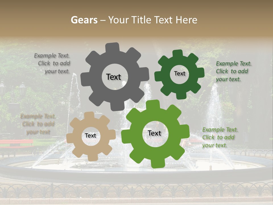 Photoshop Fountain PowerPoint Template