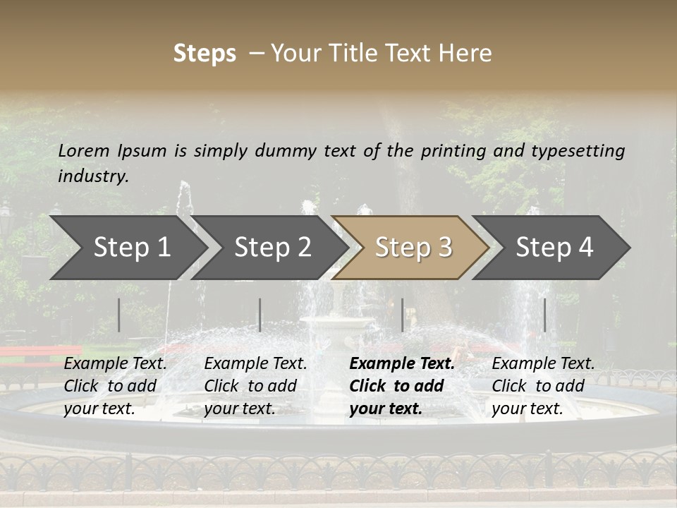 Photoshop Fountain PowerPoint Template