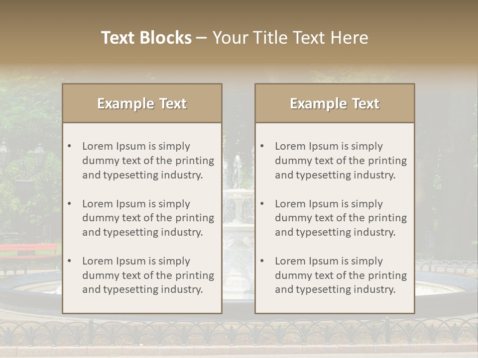 Photoshop Fountain PowerPoint Template