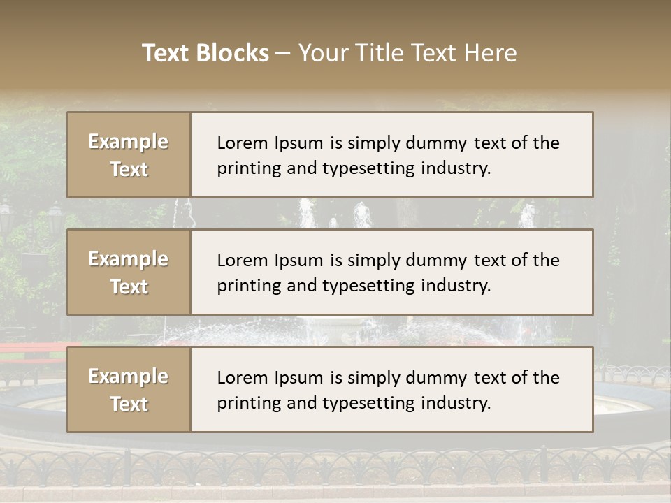 Photoshop Fountain PowerPoint Template