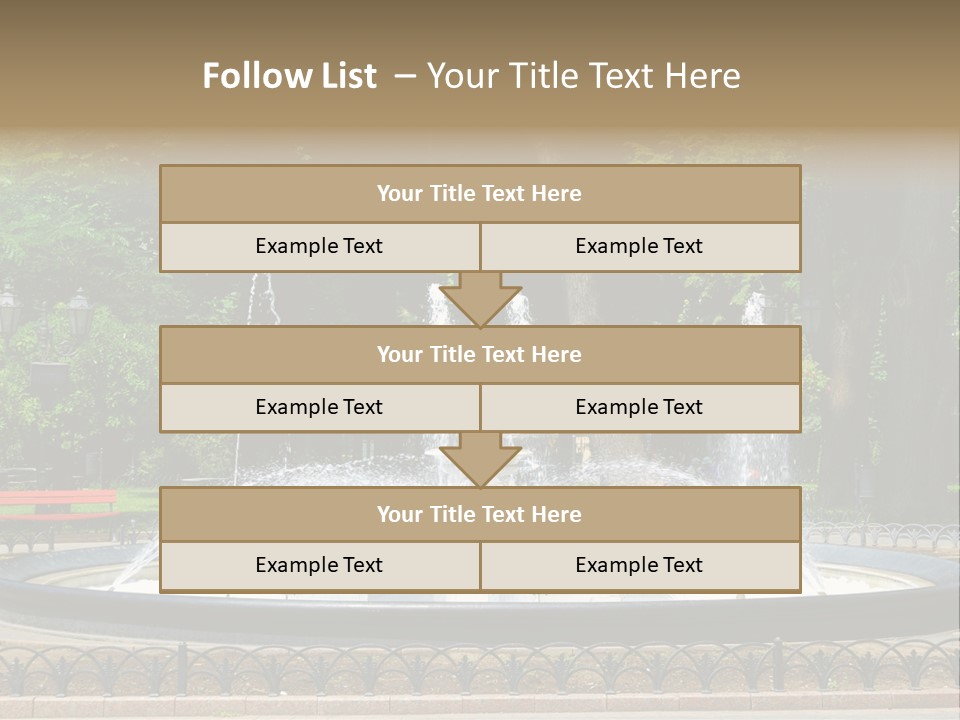 Photoshop Fountain PowerPoint Template