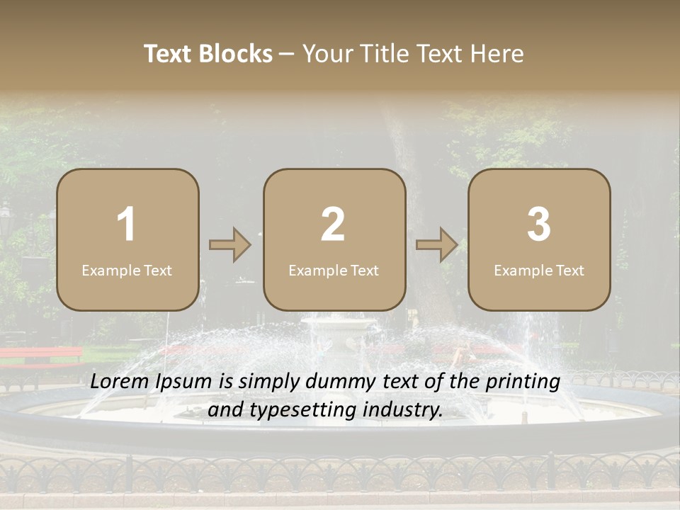 Photoshop Fountain PowerPoint Template