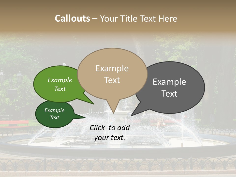 Photoshop Fountain PowerPoint Template