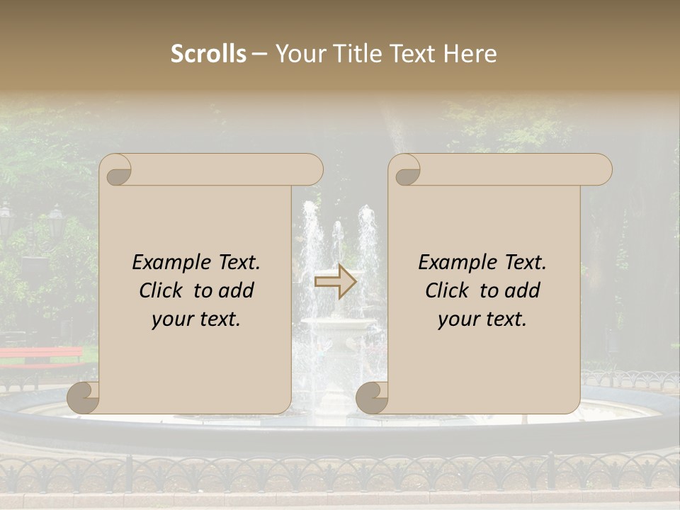 Photoshop Fountain PowerPoint Template