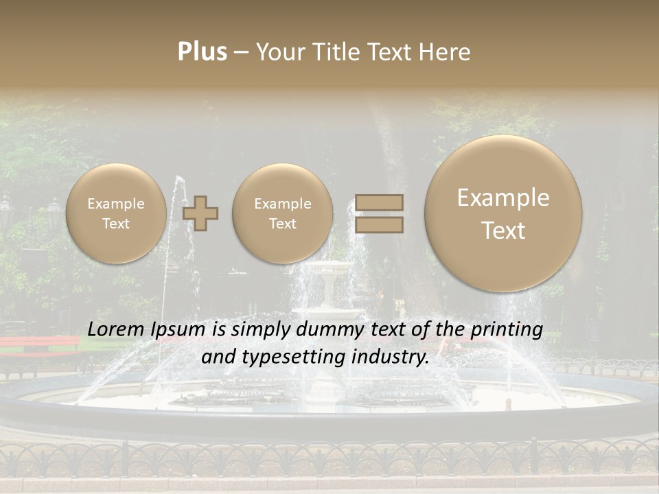 Photoshop Fountain PowerPoint Template