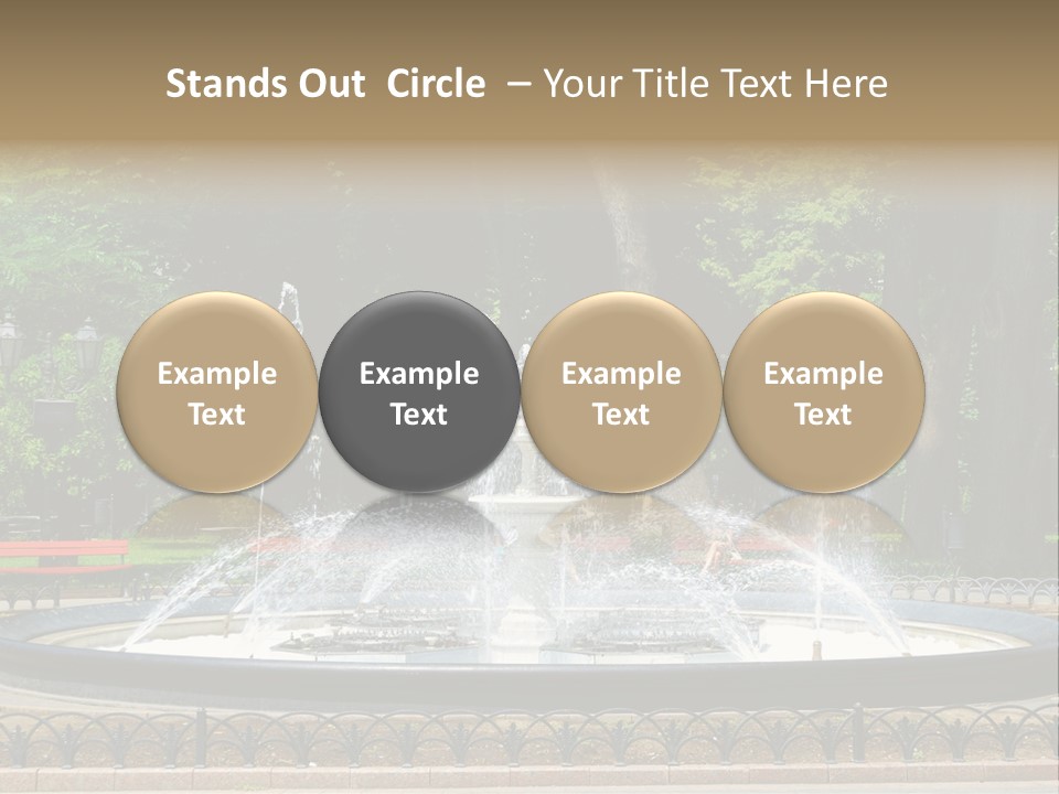 Photoshop Fountain PowerPoint Template