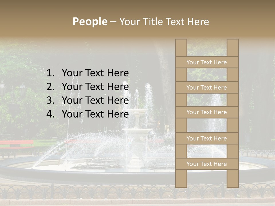 Photoshop Fountain PowerPoint Template