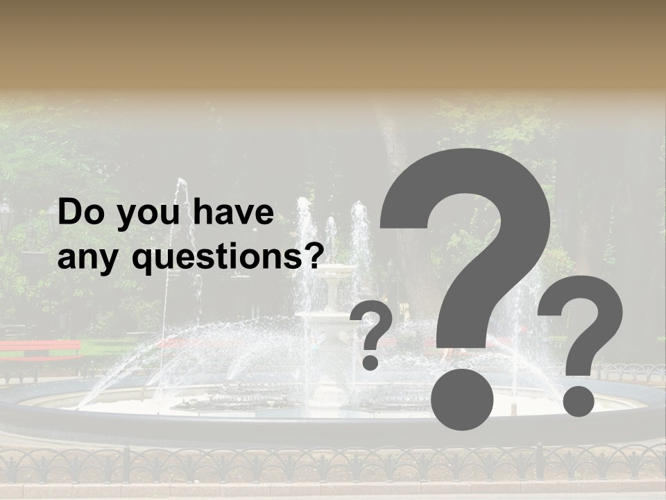 Photoshop Fountain PowerPoint Template