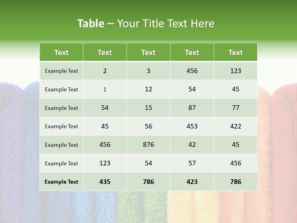 Bright Fill Closeup PowerPoint Template