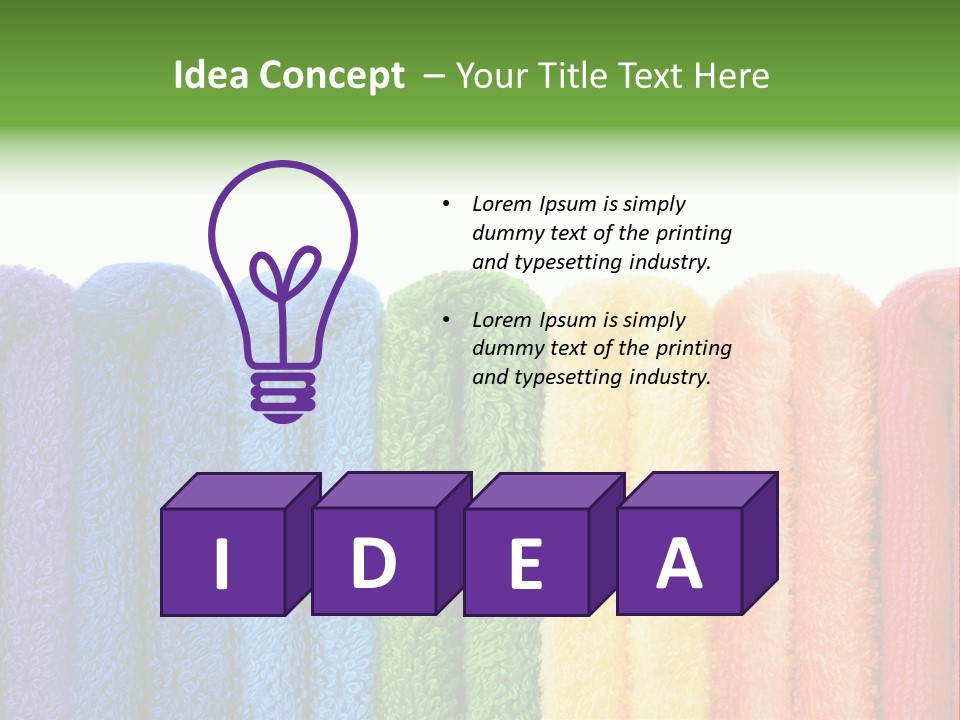 Bright Fill Closeup PowerPoint Template