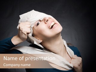 Paper Masquerade Young PowerPoint Template