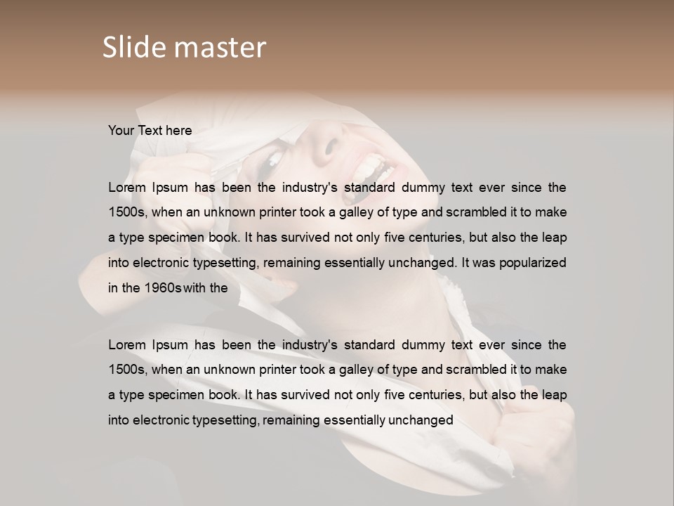 Paper Masquerade Young PowerPoint Template