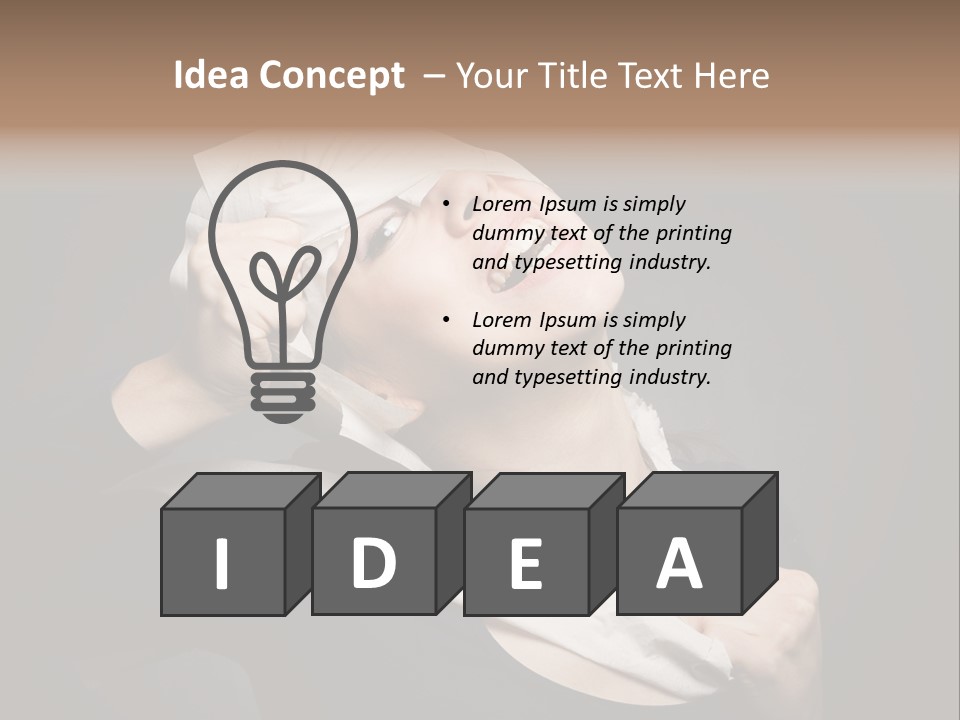 Paper Masquerade Young PowerPoint Template