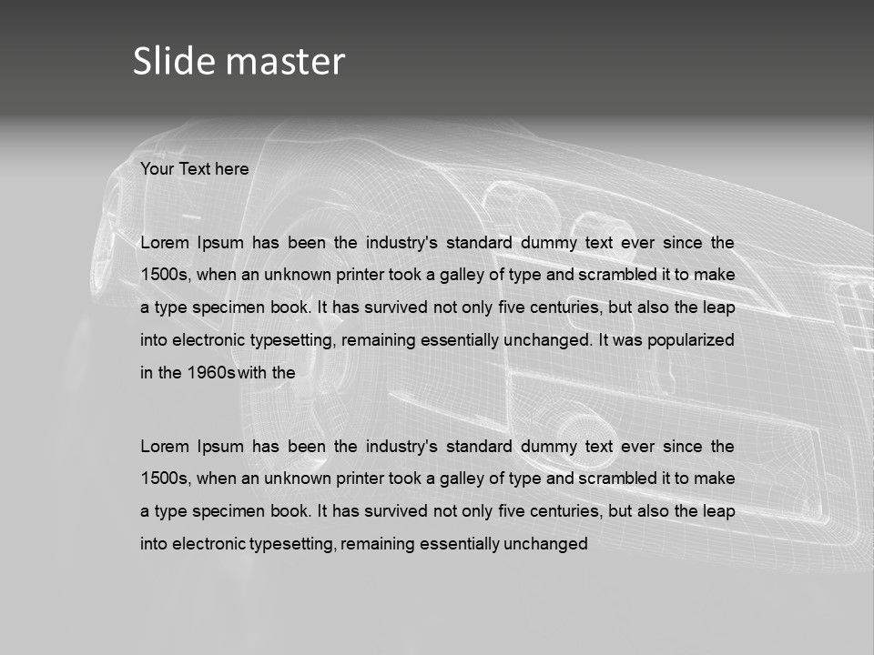 Automotive Banner PowerPoint Template