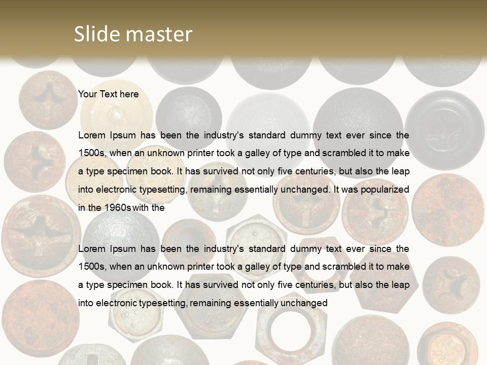 Screw Head Clip Art PowerPoint Template