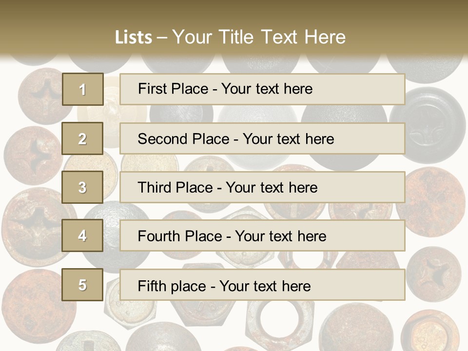 Screw Head Clip Art PowerPoint Template