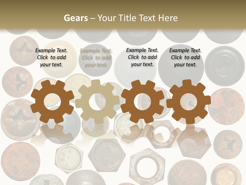 Screw Head Clip Art PowerPoint Template