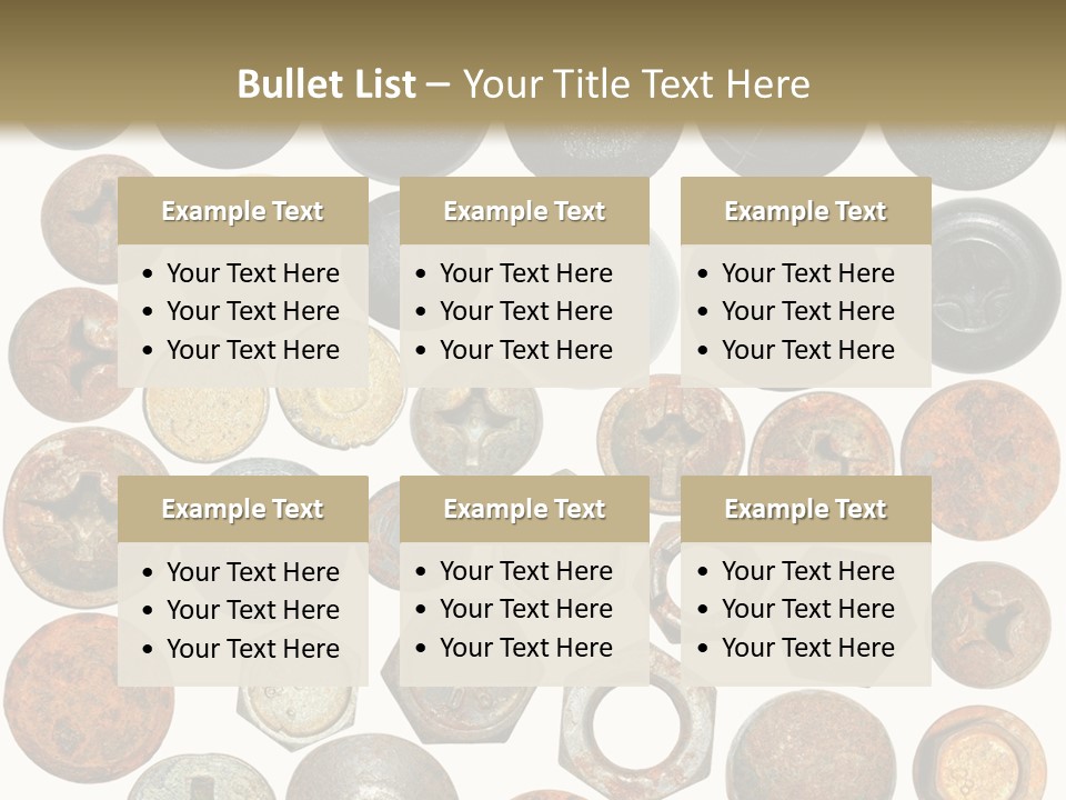 Screw Head Clip Art PowerPoint Template