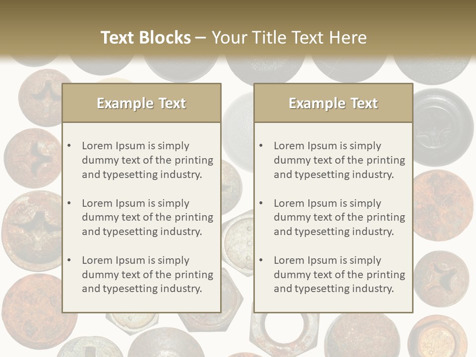 Screw Head Clip Art PowerPoint Template