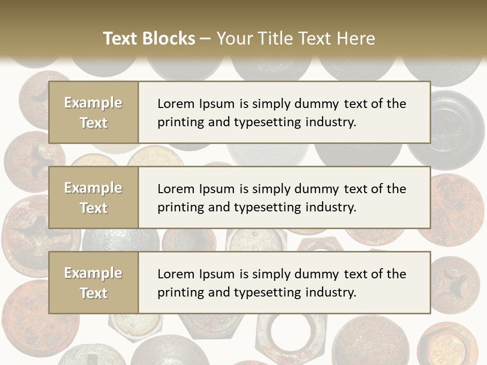 Screw Head Clip Art PowerPoint Template