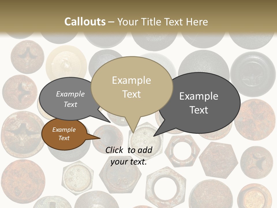 Screw Head Clip Art PowerPoint Template