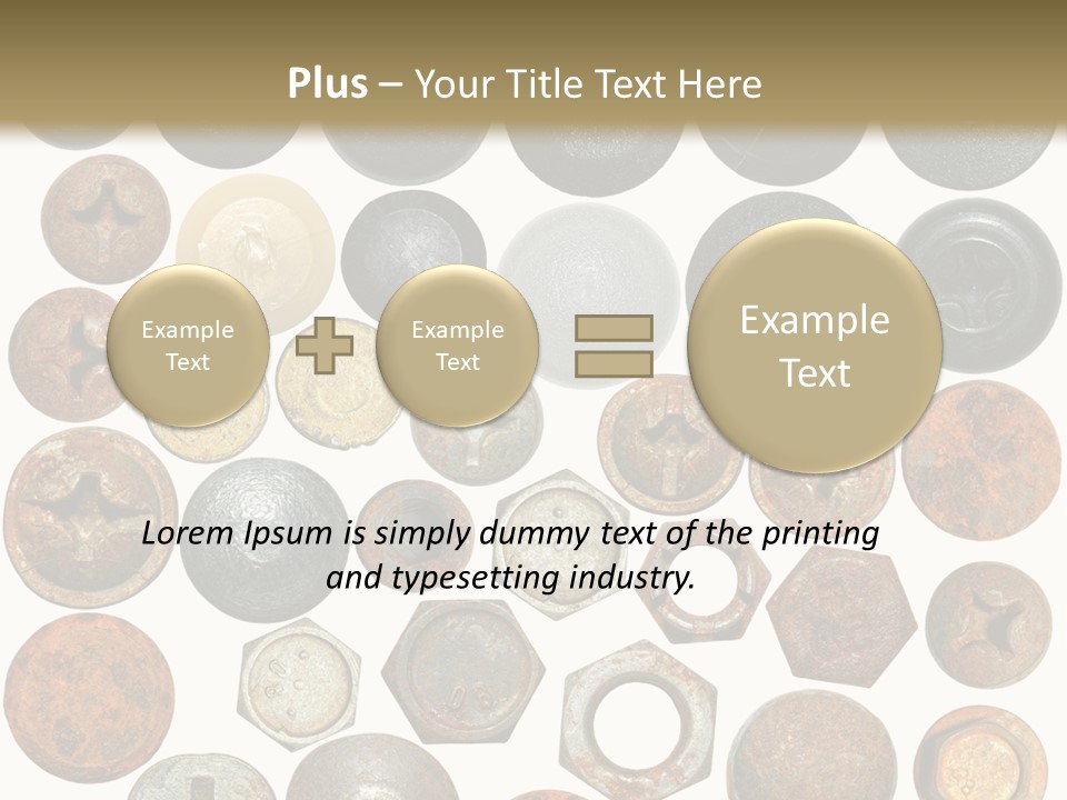 Screw Head Clip Art PowerPoint Template