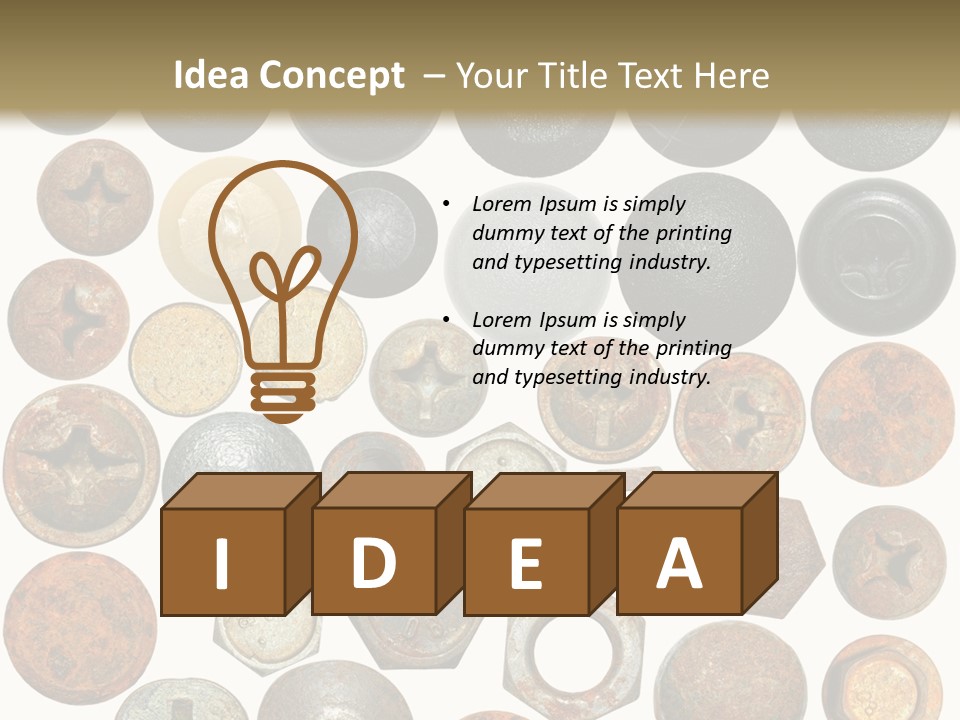 Screw Head Clip Art PowerPoint Template