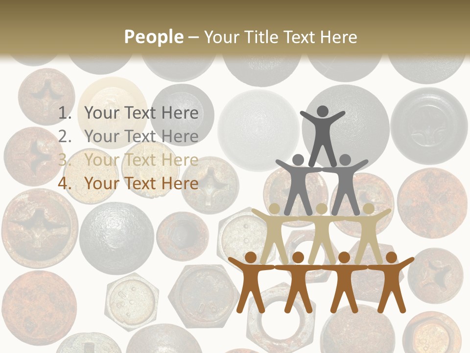 Screw Head Clip Art PowerPoint Template