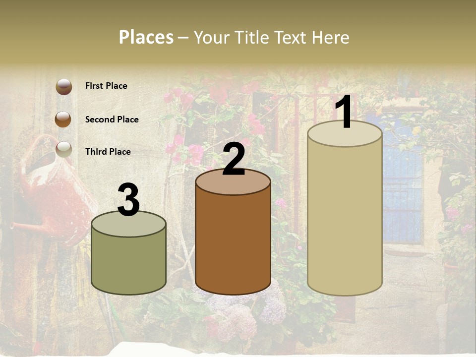 Greek Courtyards PowerPoint Template