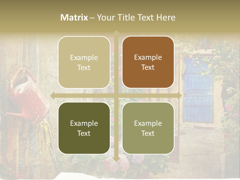 Greek Courtyards PowerPoint Template