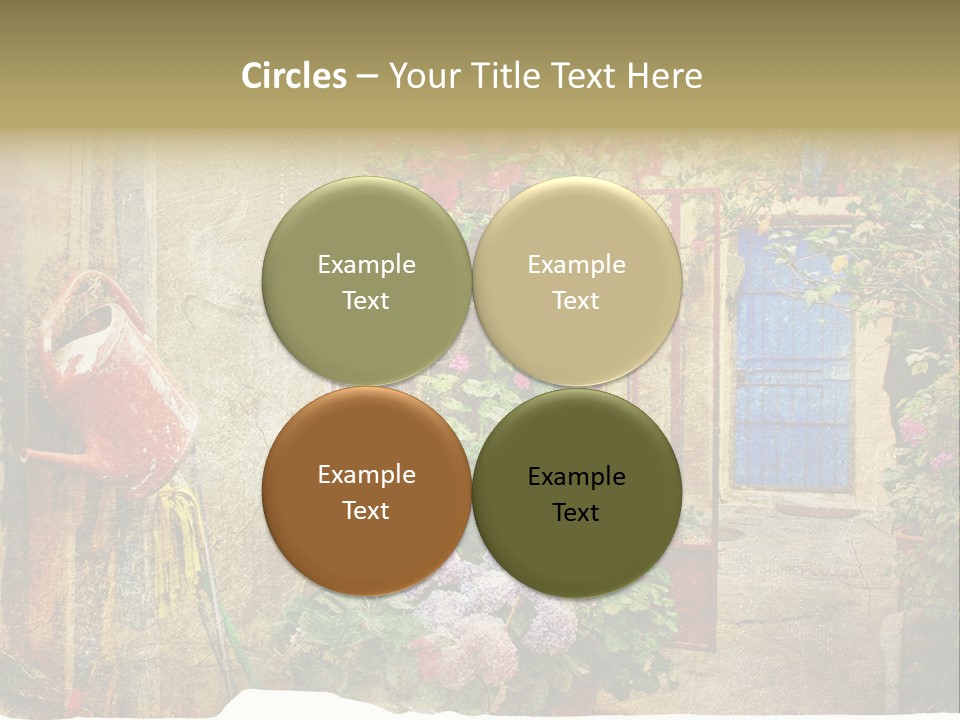 Greek Courtyards PowerPoint Template