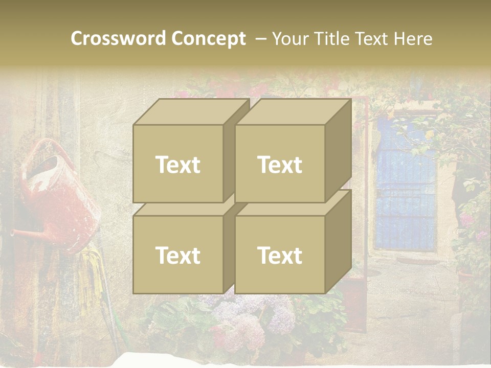 Greek Courtyards PowerPoint Template