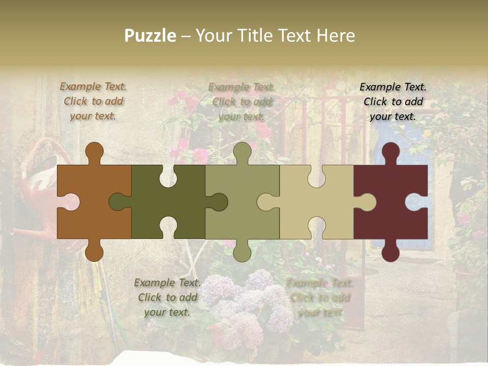 Greek Courtyards PowerPoint Template