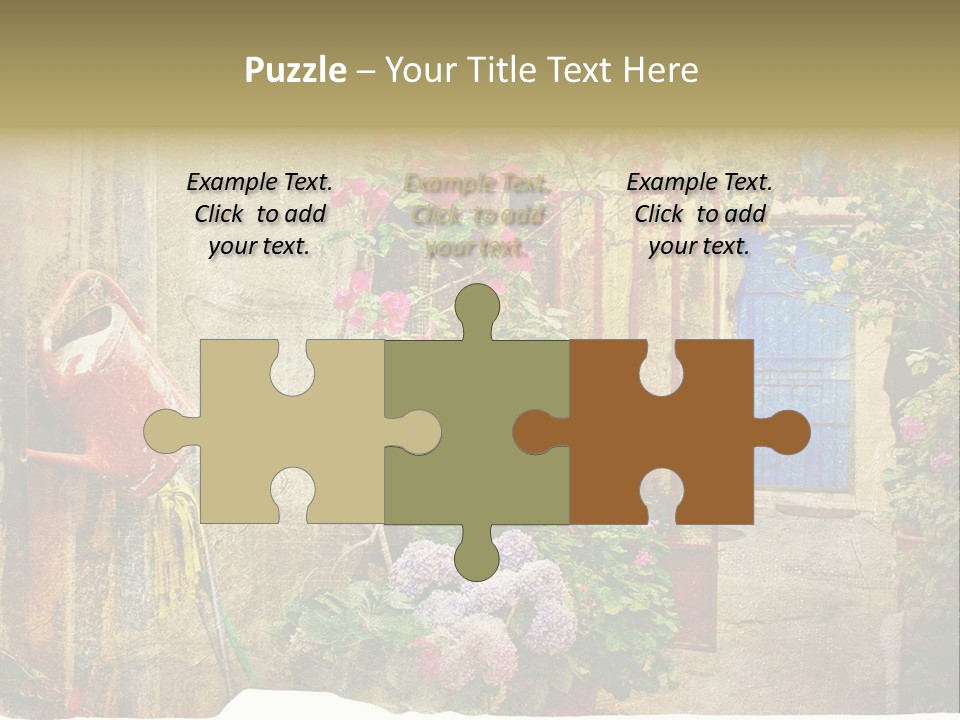 Greek Courtyards PowerPoint Template