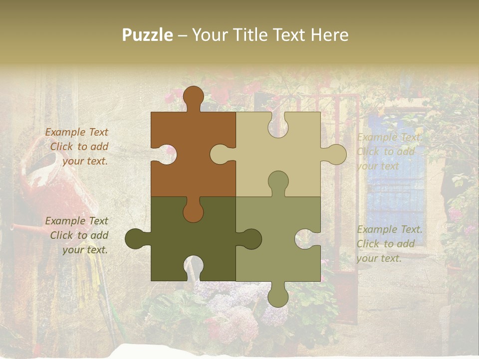 Greek Courtyards PowerPoint Template