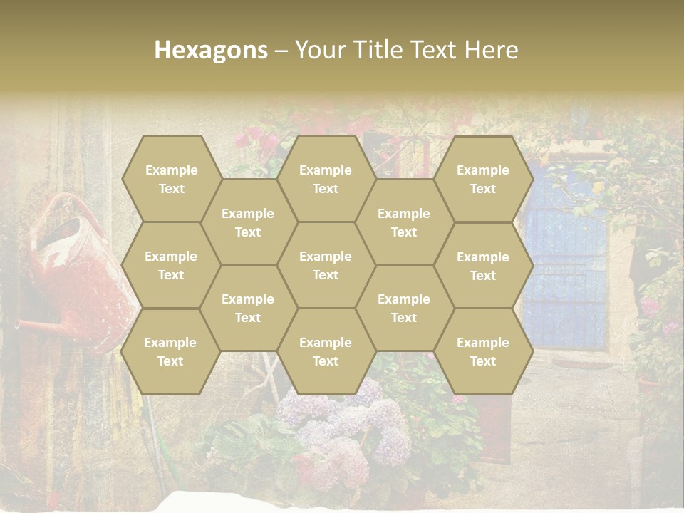 Greek Courtyards PowerPoint Template