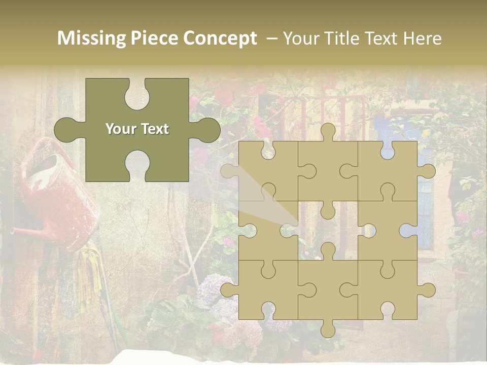 Greek Courtyards PowerPoint Template