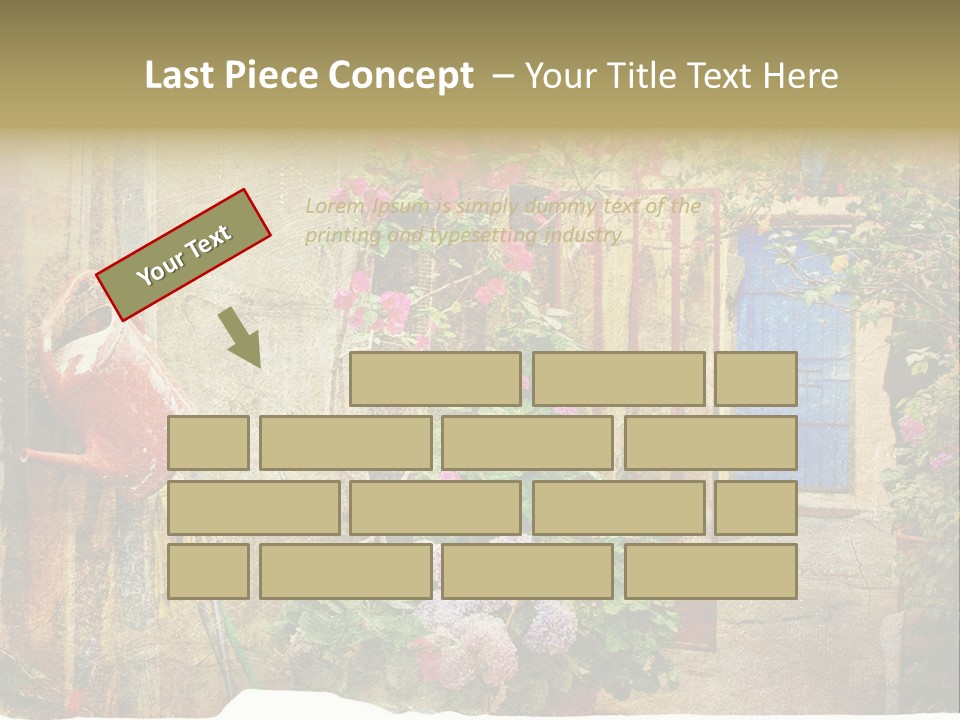 Greek Courtyards PowerPoint Template