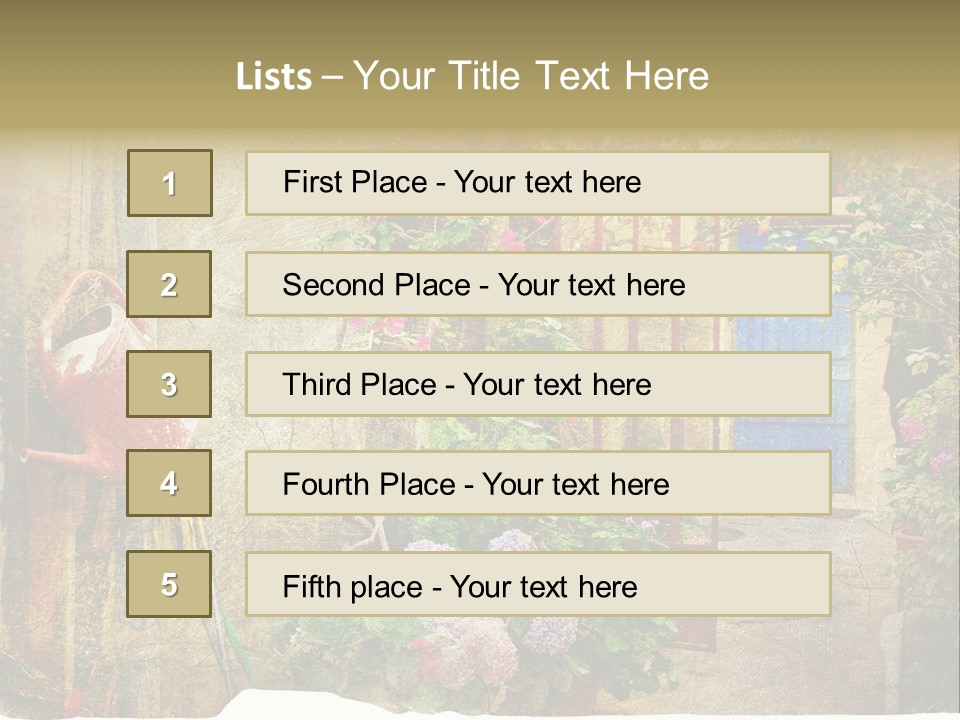 Greek Courtyards PowerPoint Template