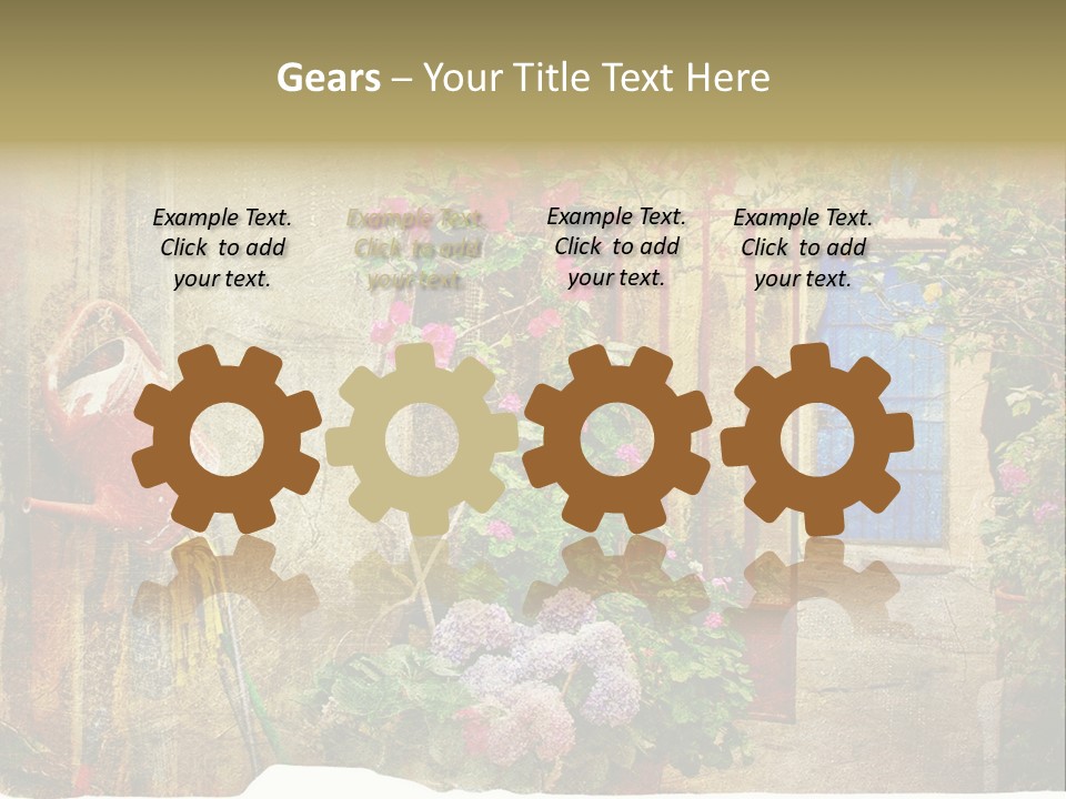 Greek Courtyards PowerPoint Template