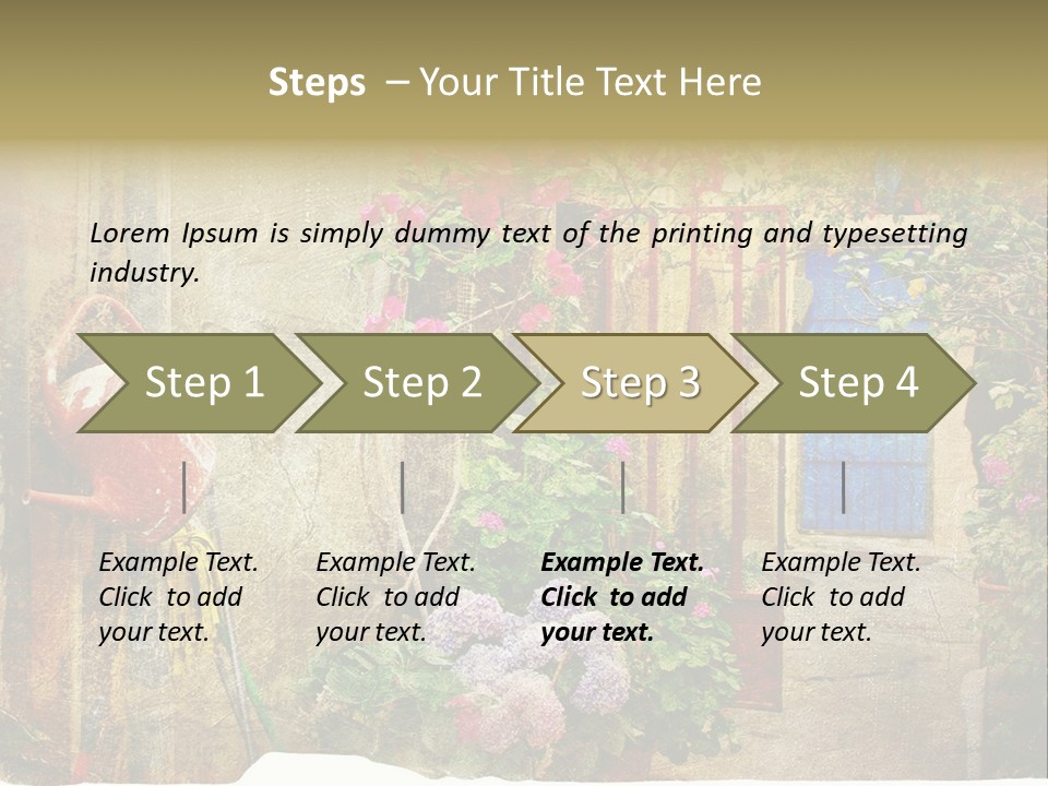 Greek Courtyards PowerPoint Template