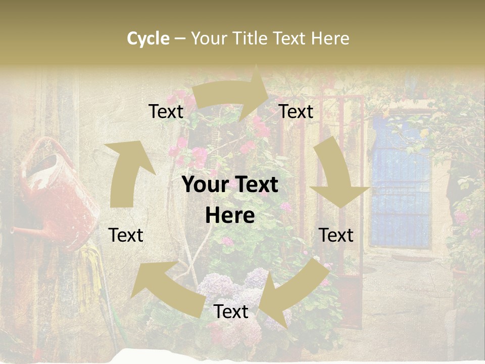 Greek Courtyards PowerPoint Template