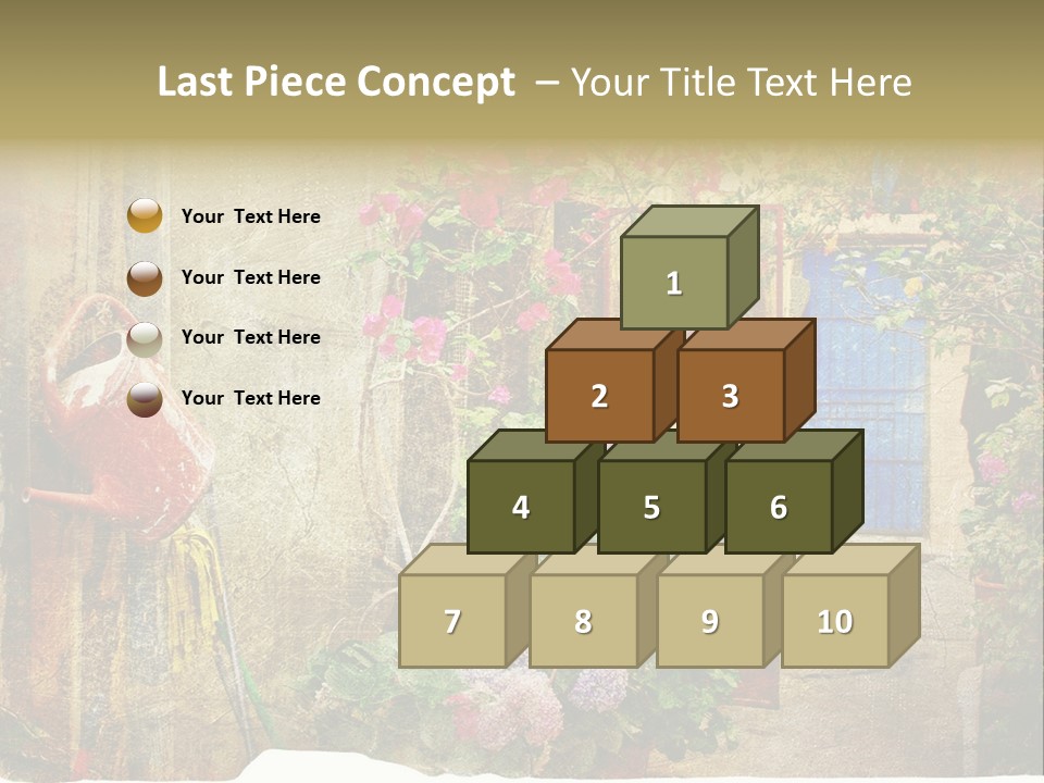 Greek Courtyards PowerPoint Template