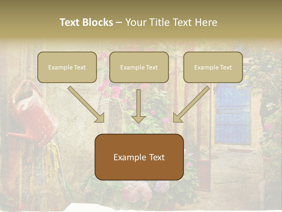 Greek Courtyards PowerPoint Template