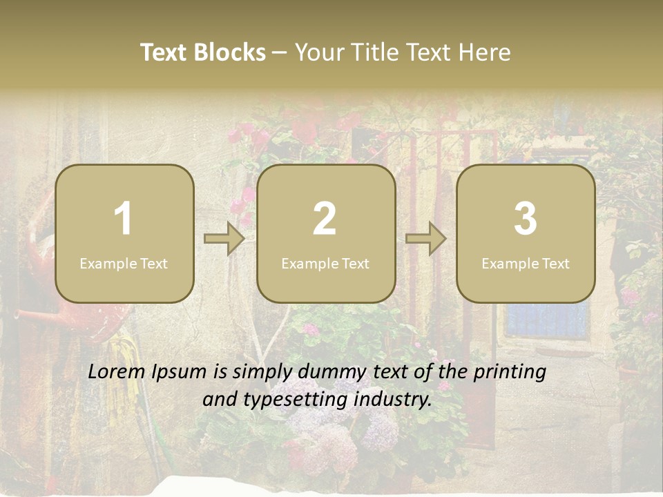 Greek Courtyards PowerPoint Template