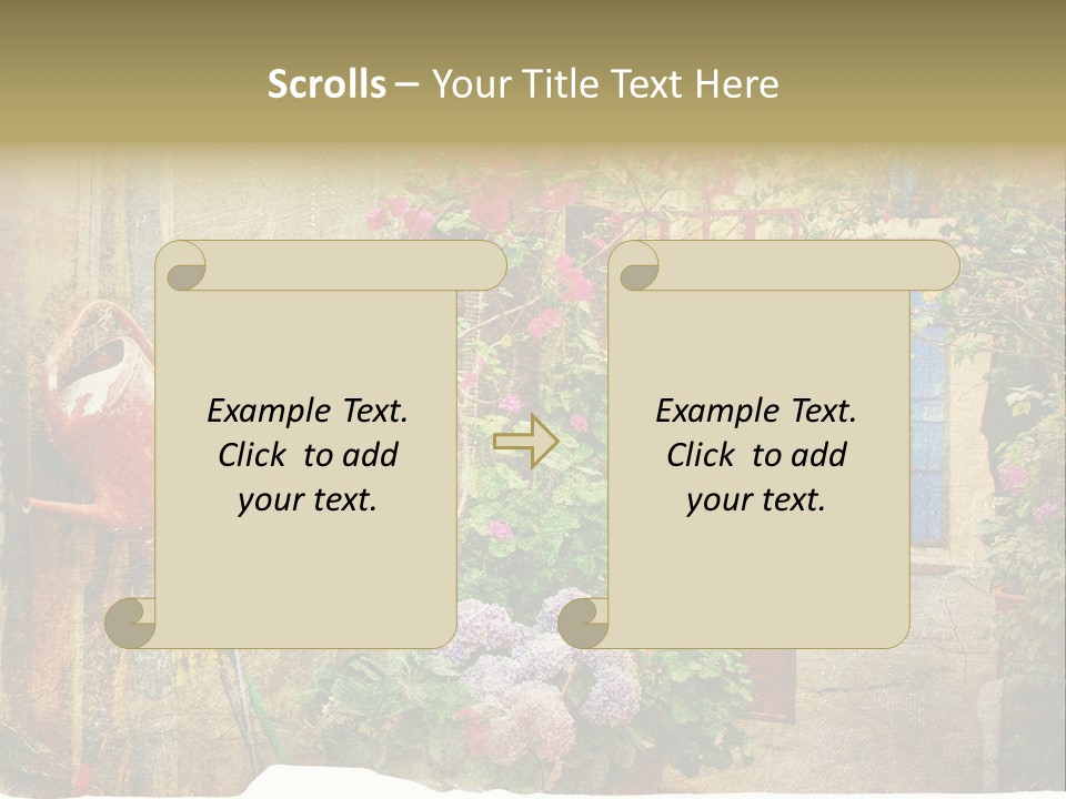 Greek Courtyards PowerPoint Template