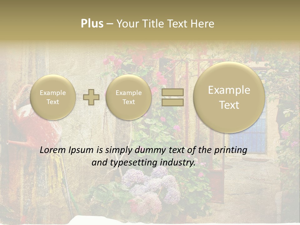 Greek Courtyards PowerPoint Template