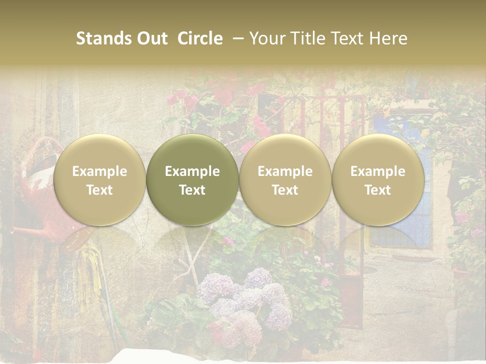 Greek Courtyards PowerPoint Template